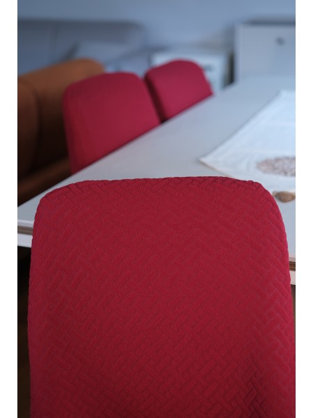 HASIR DESEN 6'LI  OVAL SANDALYE KILIFI 